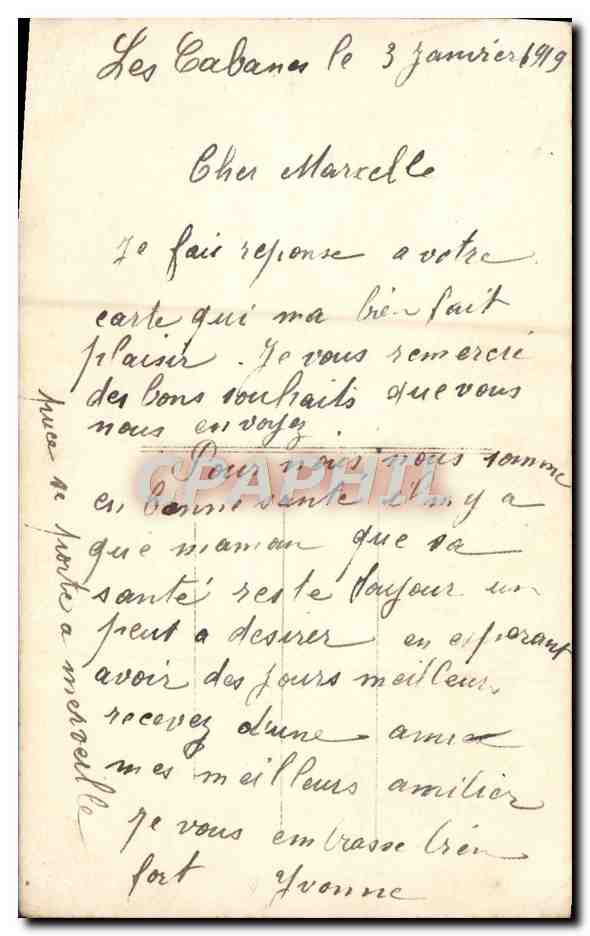 CPA Fantaisie Femme  — Verso