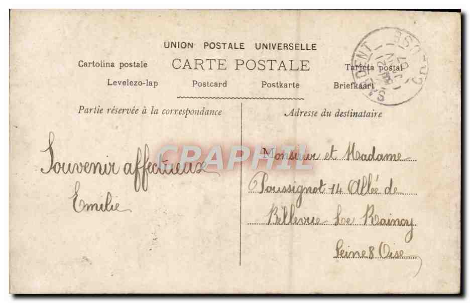 CPA Fantaisie Enfants — Verso