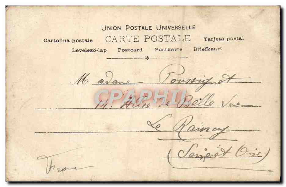 CPA Fantaisie Femme Mieris — Rückseite