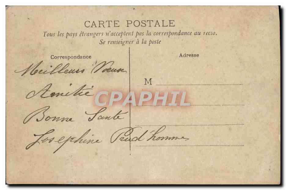 CPA Fantaisie Femme Marie  — Verso