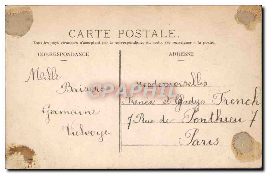 CPA Fantaisie Enfants Poupee — Rückseite
