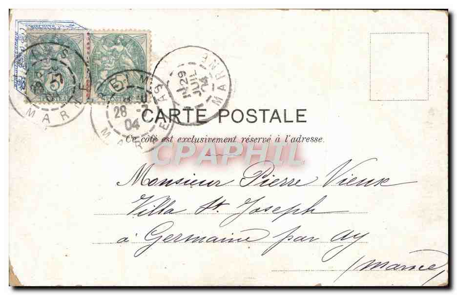 CPA Fantaisie Enfant Suis-je chic ? — Verso