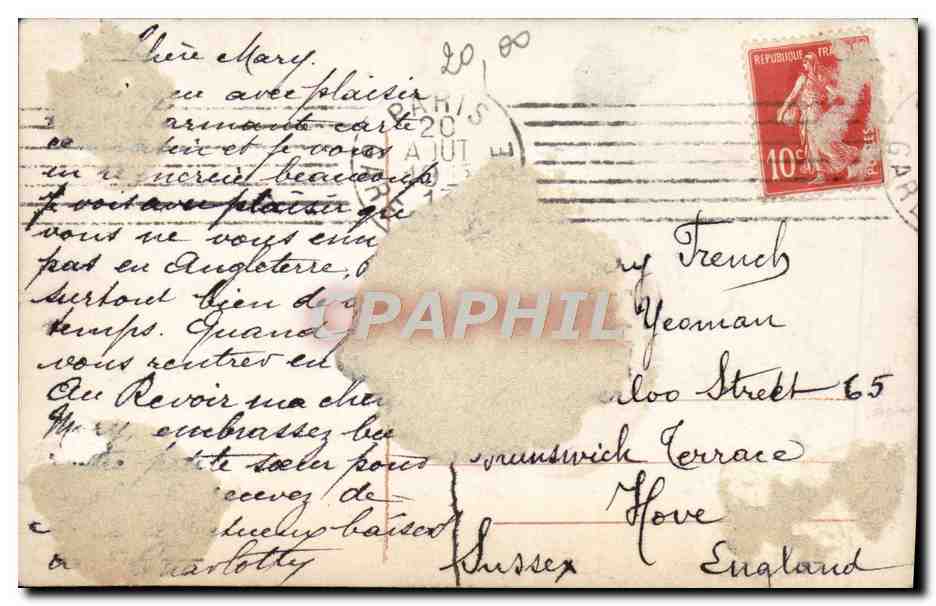 Young woman with dove — illustration — Martha (publisher) number not visible — Back
