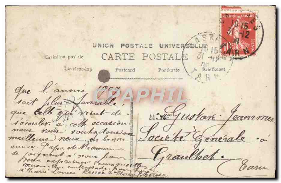 CPA Fantaisie Enfant  — Rückseite