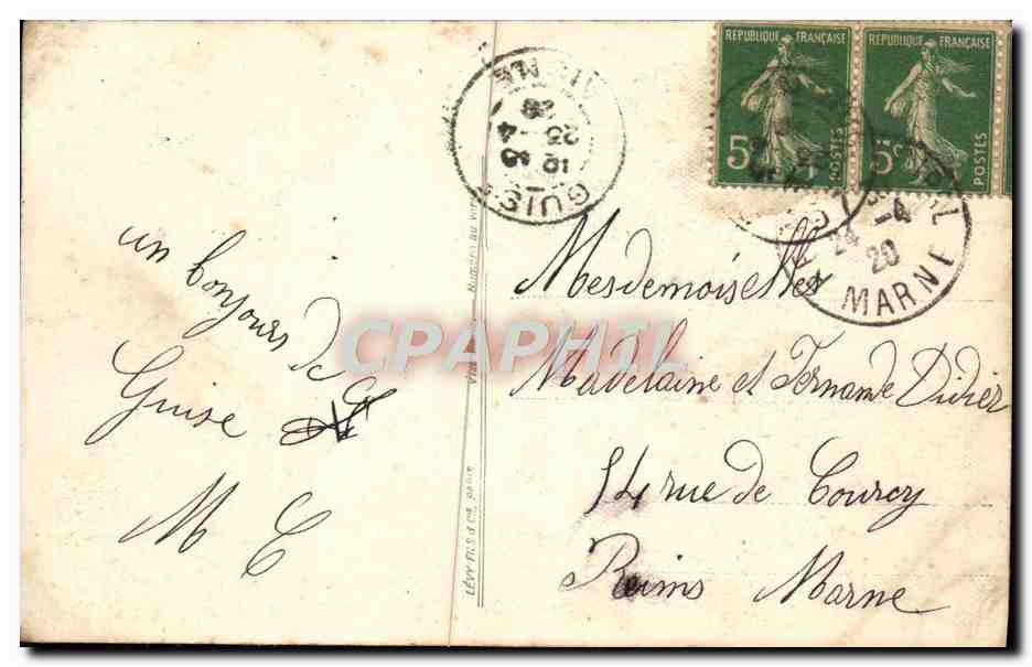 CPA Fantaisie Femme  — Verso