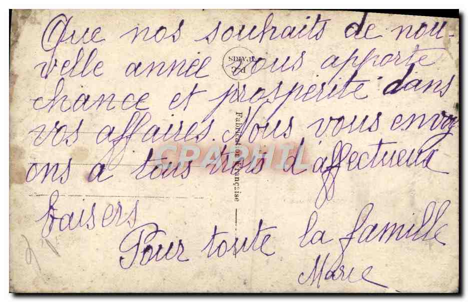 CPA Fantaisie Femme  — Rückseite