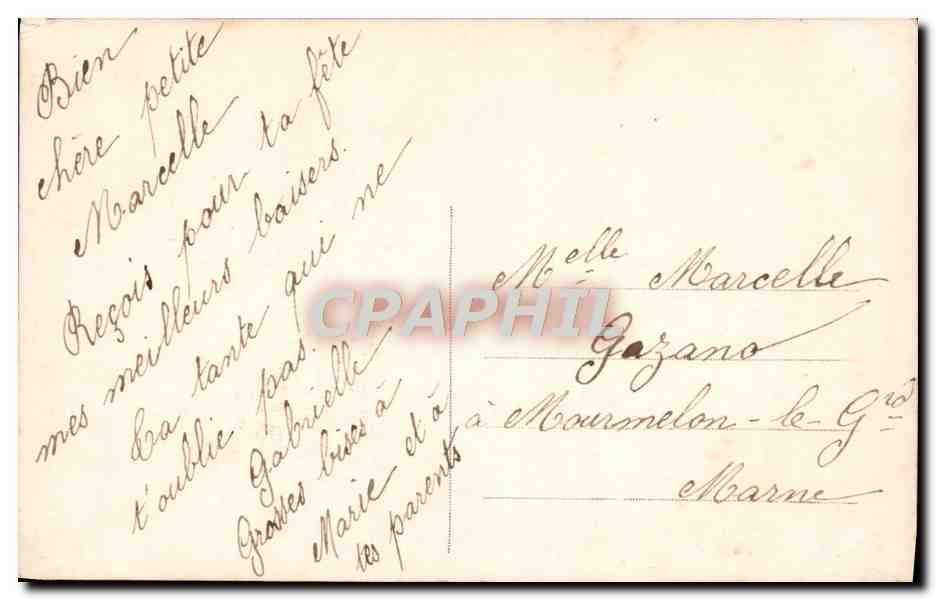 CPA Fantaisie Enfant — Back