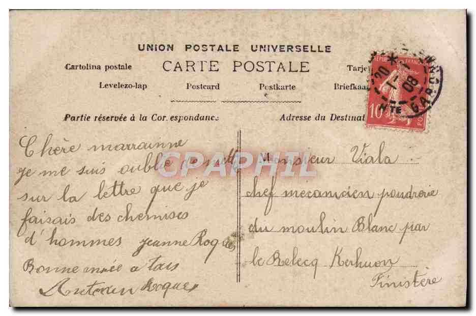 CPA Fantaisie Enfants  — Back