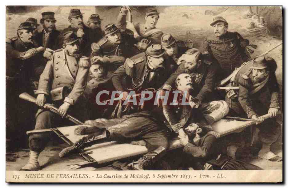 CPA Fantaisie Musee de Versailles La Courtine de Malakoff Yvon Militaria