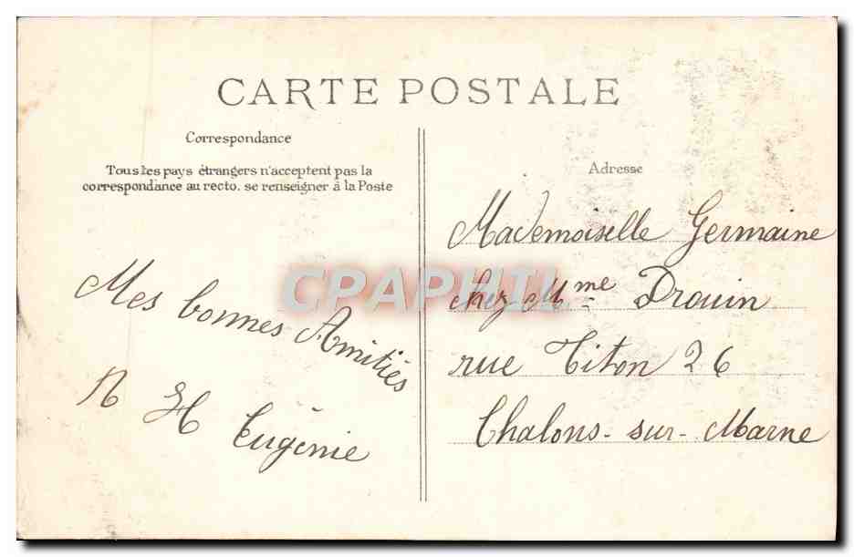 CPA Fantaisie Fleurs Pensee — Verso