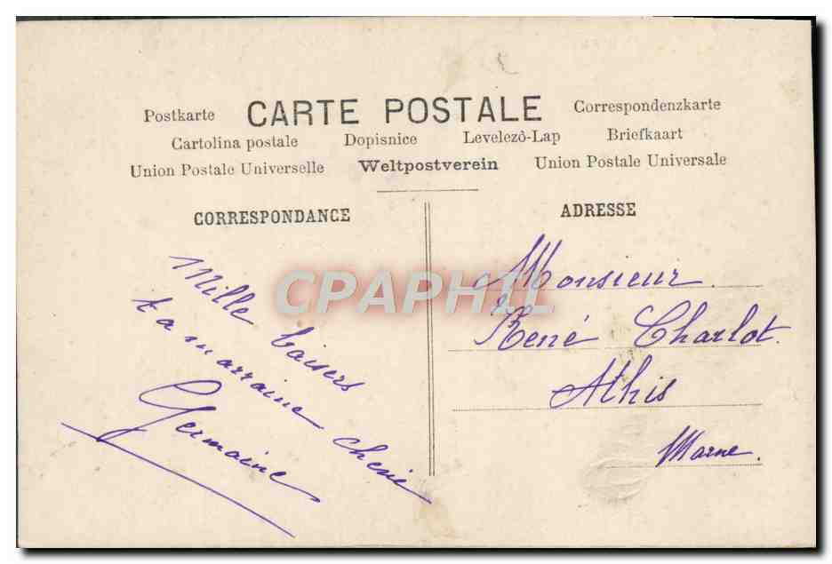 CPA Fantaisie Enfant — Verso