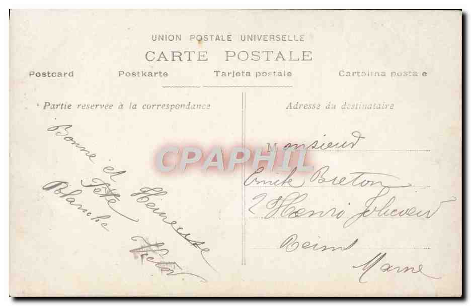 CPA Fantaisie Enfant — Verso