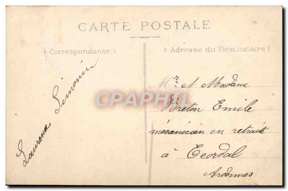 CPA Fantaisie Enfant — Verso