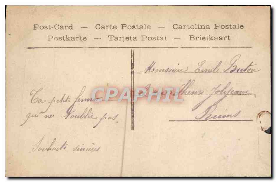 CPA Fantaisie Femme  — Verso