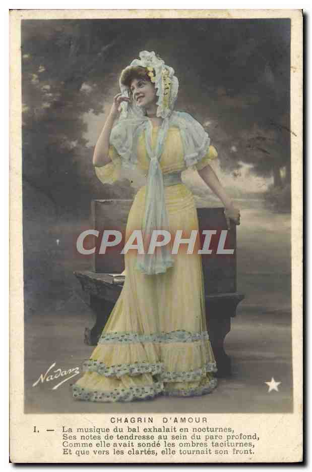 CPA Fantaisie Femme Chagrin d'amour