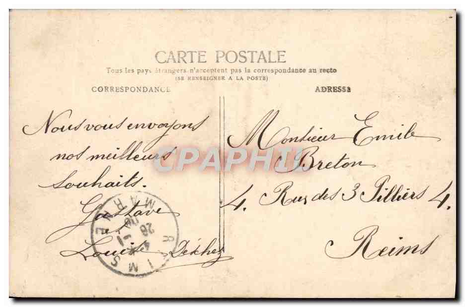 CPA Fantaisie Femme  — Verso