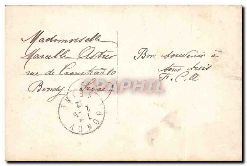 CPA Fantaisie Femme  — Verso