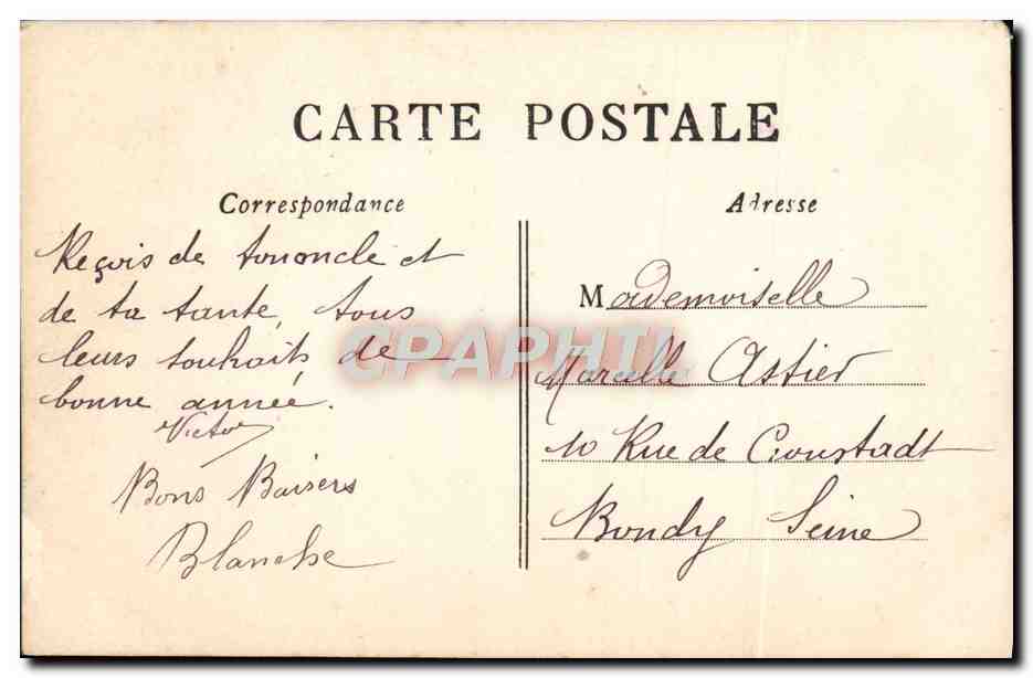 CPA Fantaisie Enfants — Rückseite