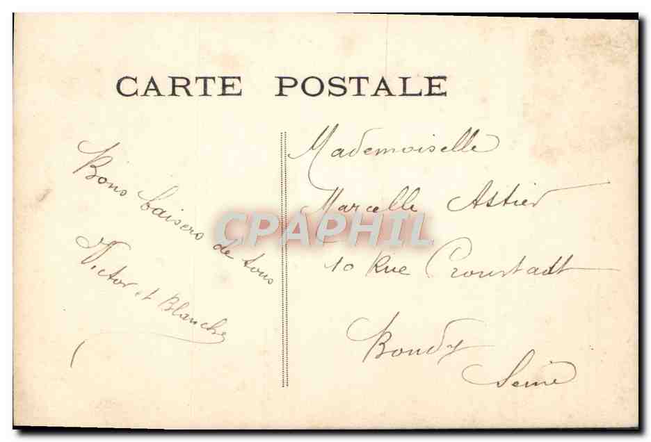 CPA Fantaisie Enfant Fer a cheval — Rückseite