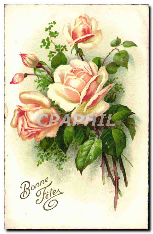 CPA Fantaisie Fleurs