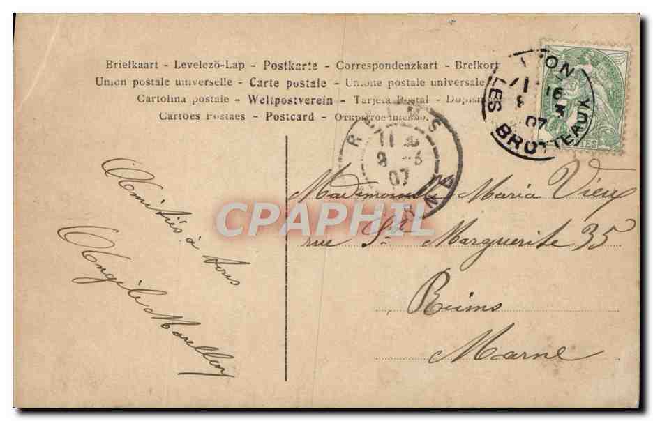 CPA Fantaisie Femme  — Verso