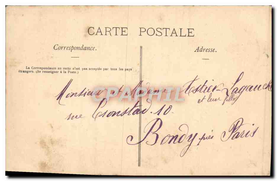 Couple au café — scène de café — éditeur Prince, n° 10 — Verso