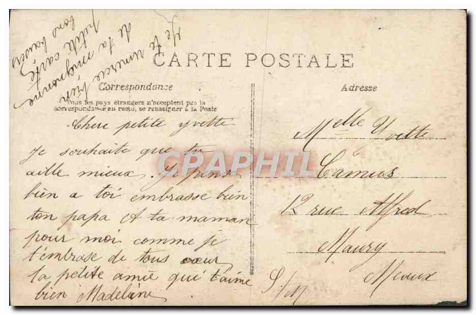 CPA Fantaisie Enfant — Rückseite