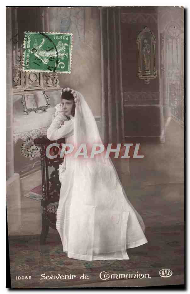 CPA Fantaisie Enfant Souvenir de communion
