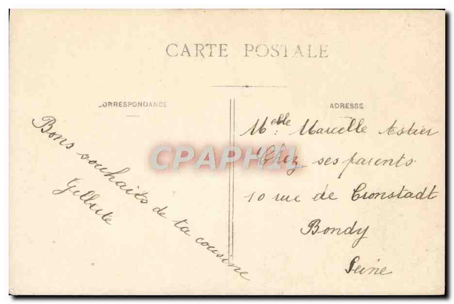 CPA Fantaisie Femme — Rückseite