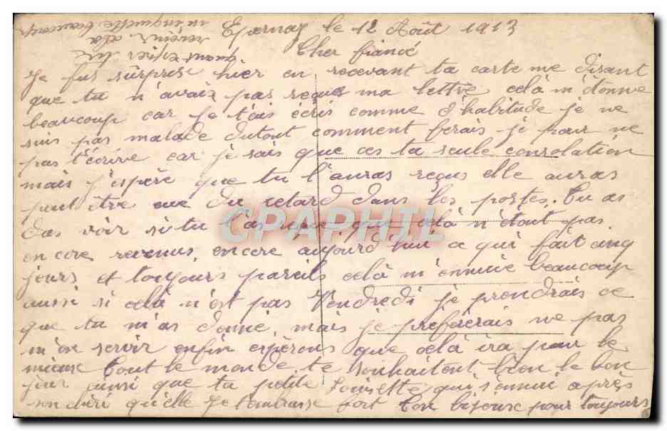 Couple amoureux — scène intime avec roses — Victoria, n° 225 — Verso