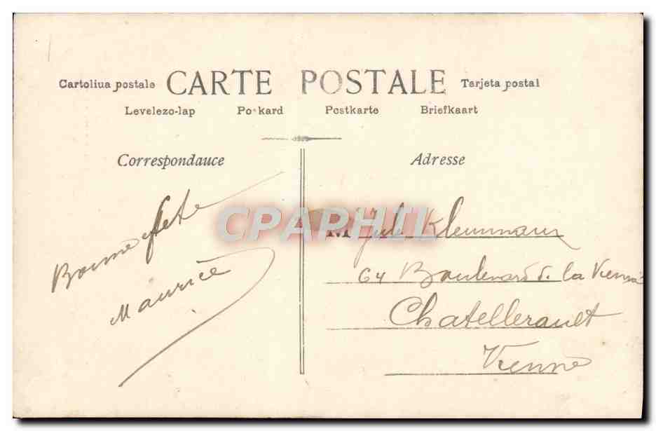 CPA Fantaisie Femme — Rückseite