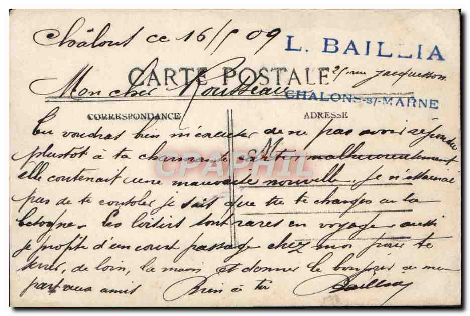 CPA Fantaisie Femme — Back