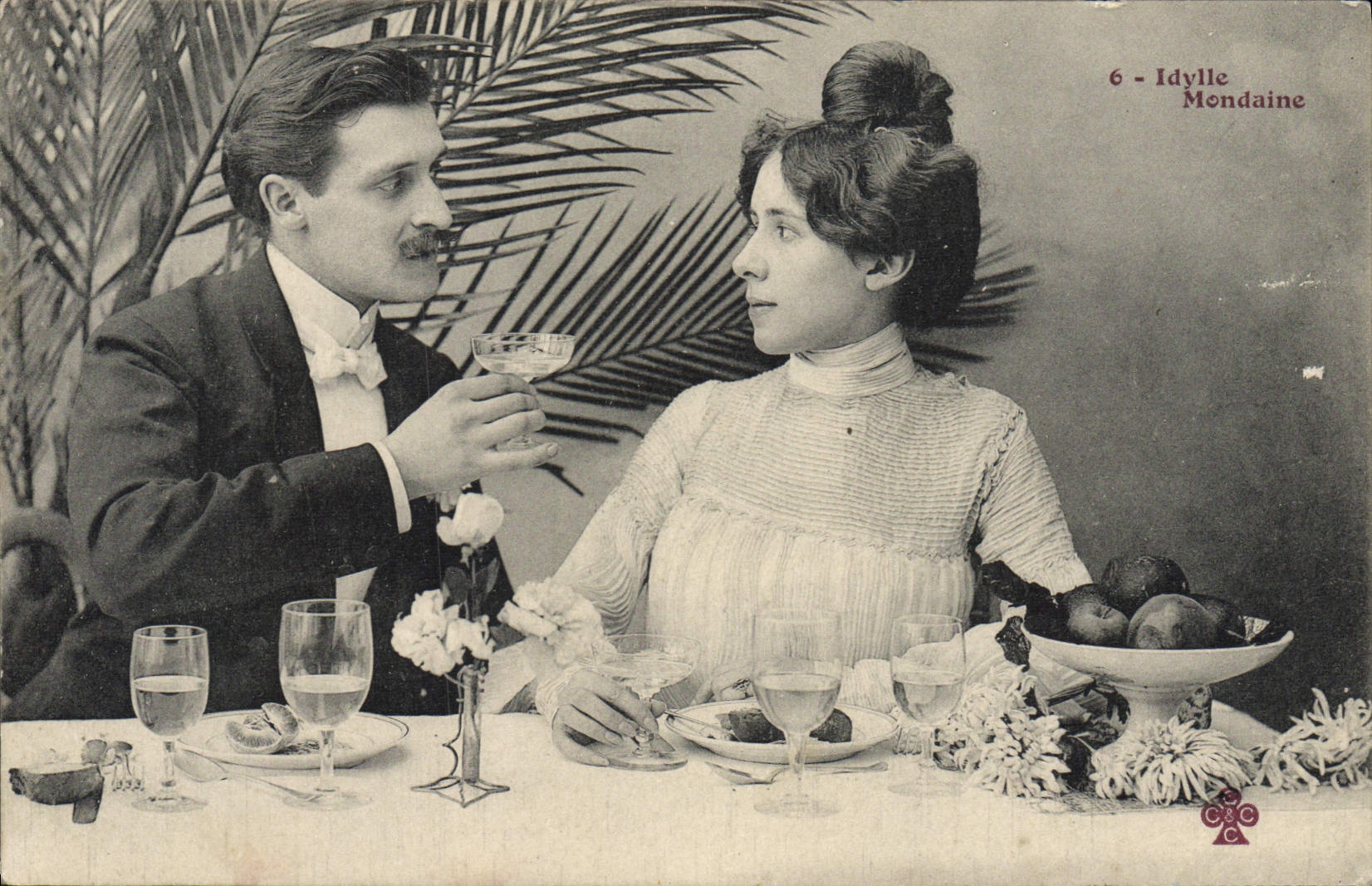 Idylle Mondaine — Tema: pareja en cena — editor Idylle Mondaine, n°6