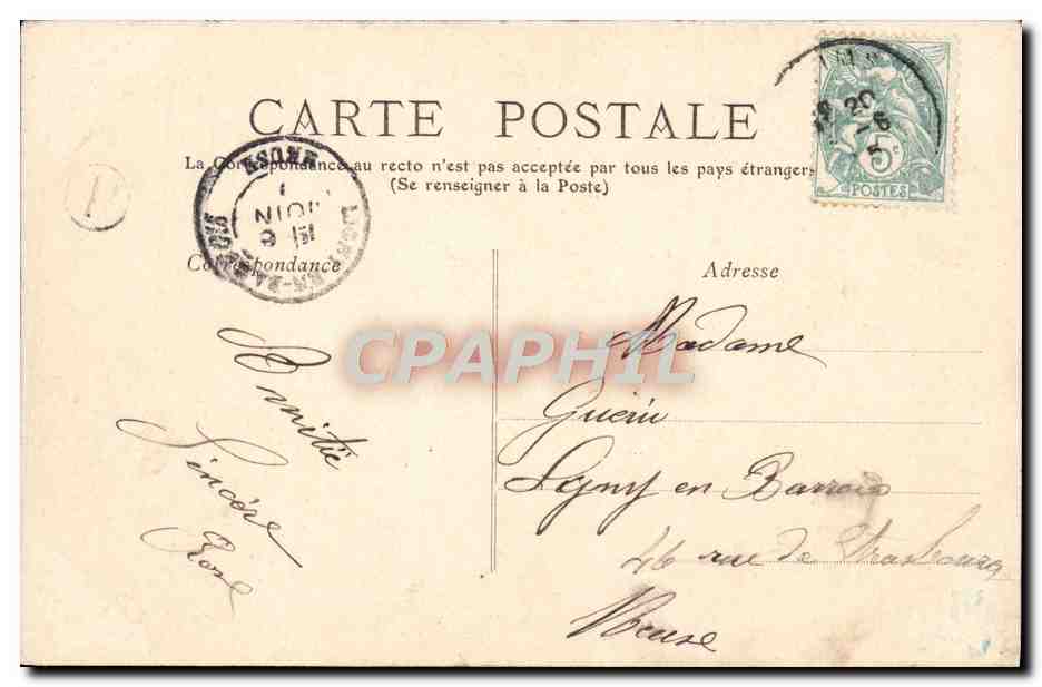 Idylle Mondaine — Tema: pareja en cena — editor Idylle Mondaine, n°6 — Reverso