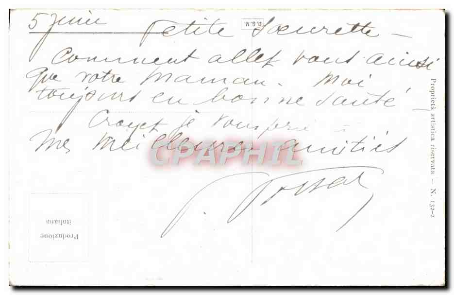 CPA Fantaisie Femme — Back
