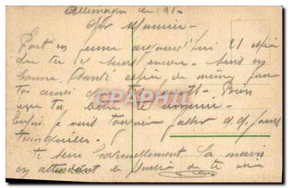 CPA Fantaisie Femme — Verso