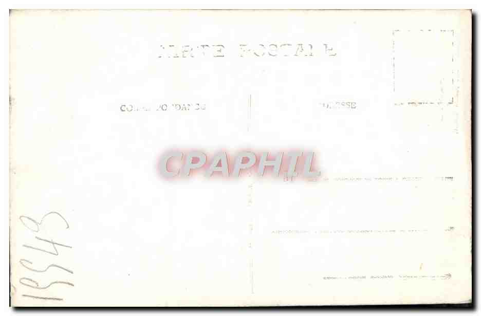 CARTE PHOTO Fantaisie Femme — Rückseite