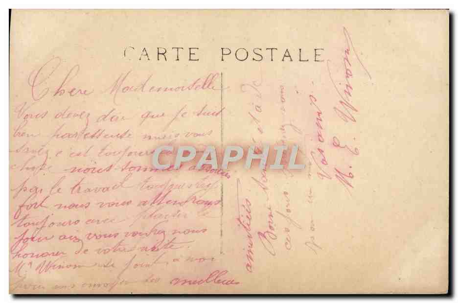 CPA Fantaisie Homme — Rückseite