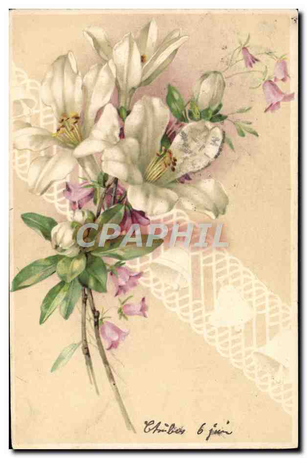 CPA Fantaisie Fleurs