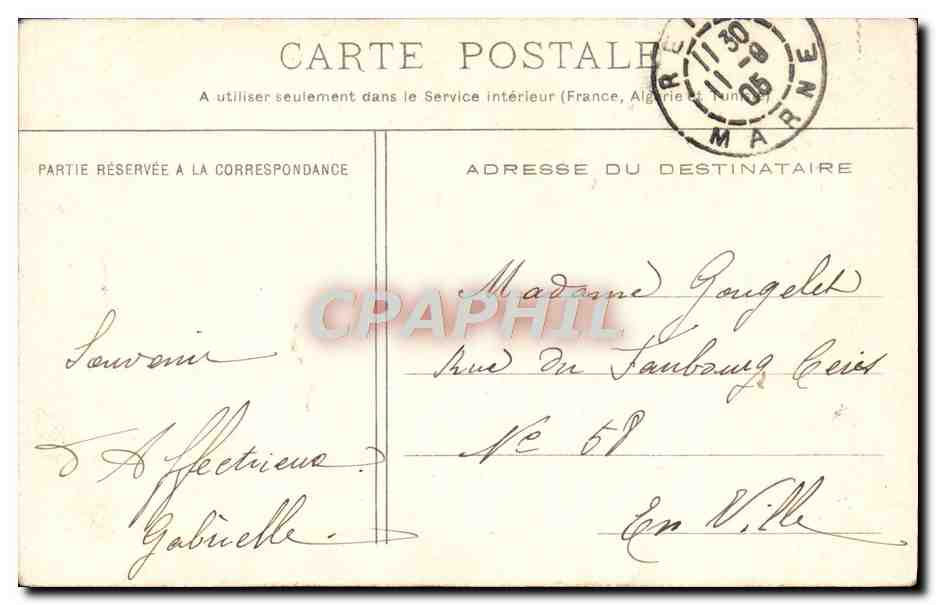 CPA Fantaisie Enfant Alsace Defense du drapeau — Rückseite