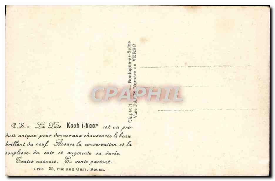 CPA Fantaisie Femme — Verso