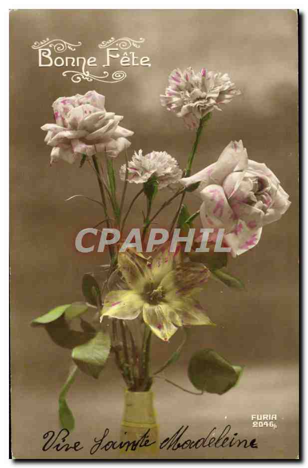 CPA Fantaisie Fleurs