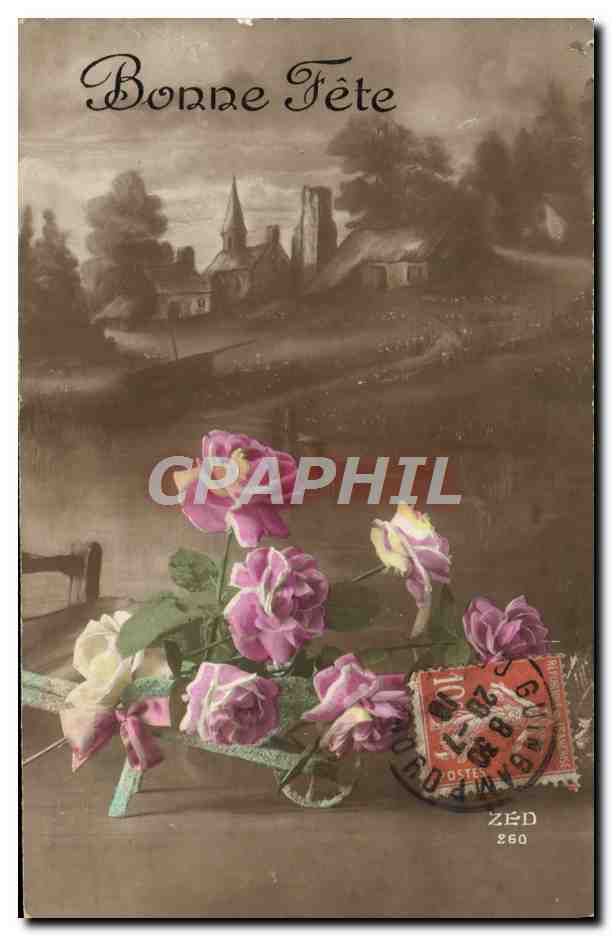 CPA Fantaisie Fleurs