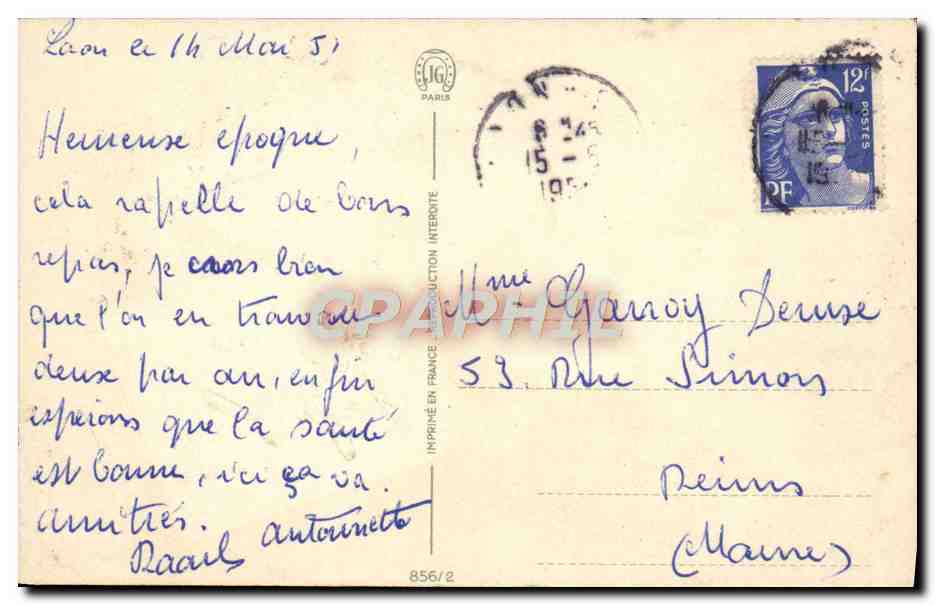 CPA Fantaisie Fleurs — Verso