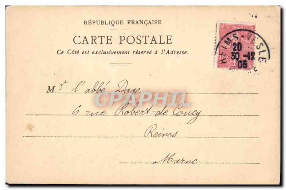 CPA Fantaisie Fleurs — Rückseite