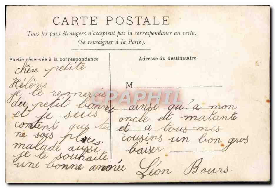 CPA Fantaisie Enfant — Rückseite