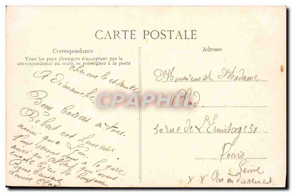Quatre femmes dans un trèfle — EID — n° 31507 — Verso