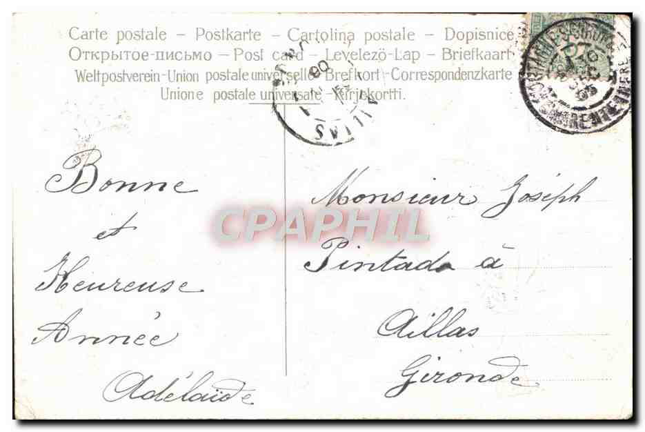 CPA Fantaisie Fleurs Muguet — Verso