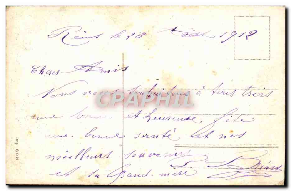 CPA Fantaisie Livre — Back