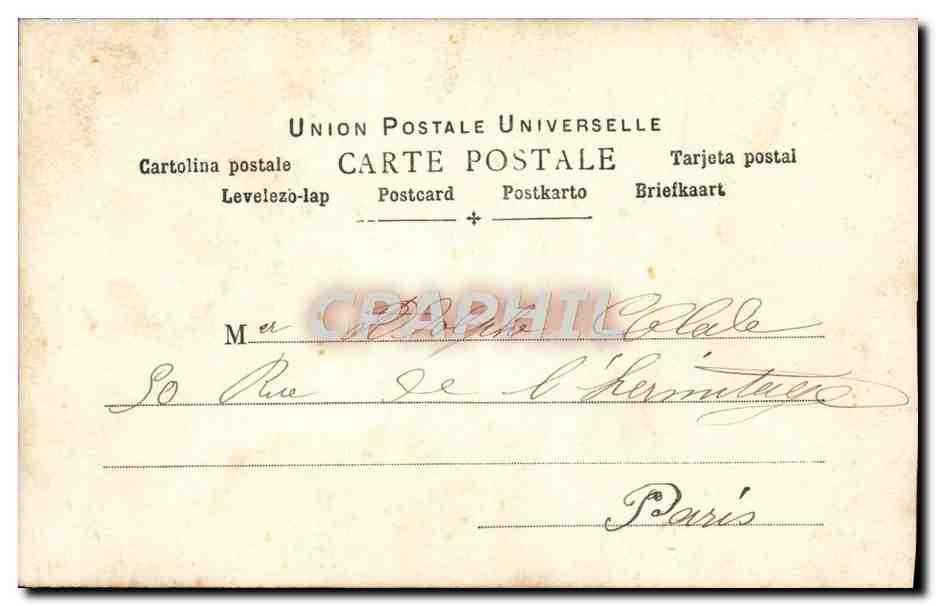 Femme et jeune fille — scène navajaga — Éditeurs d'Art, Paris, série 853 — Verso
